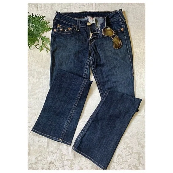 True Religion Jeans World Tour boot cut denim jeans Size 27 - Picture 2 of 8